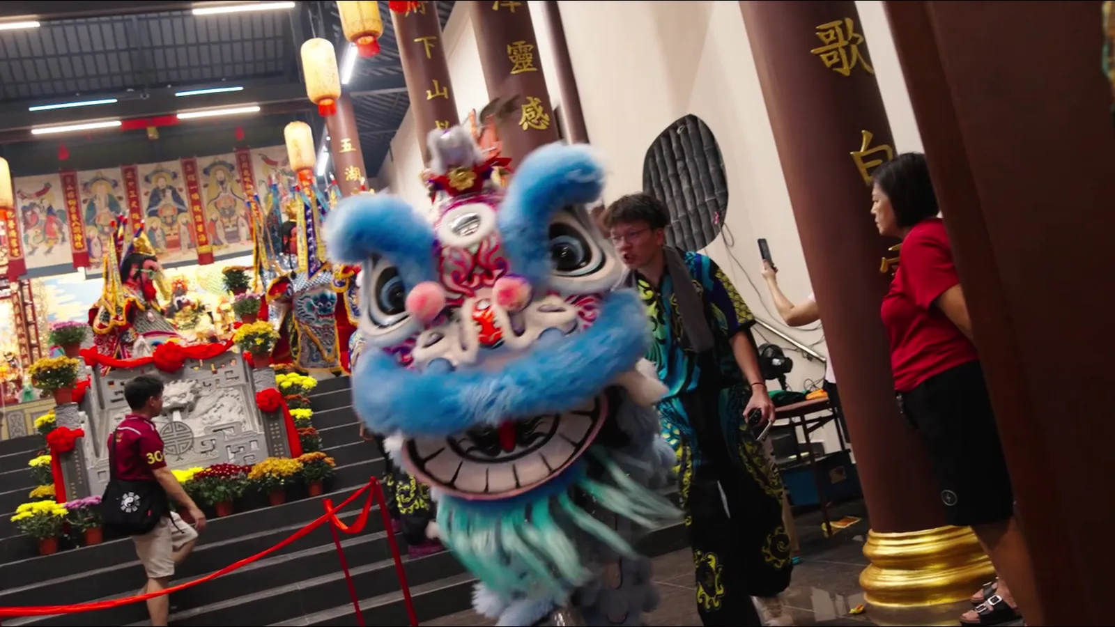 EZ8 supports local temple procession and lion dance cultural celebration